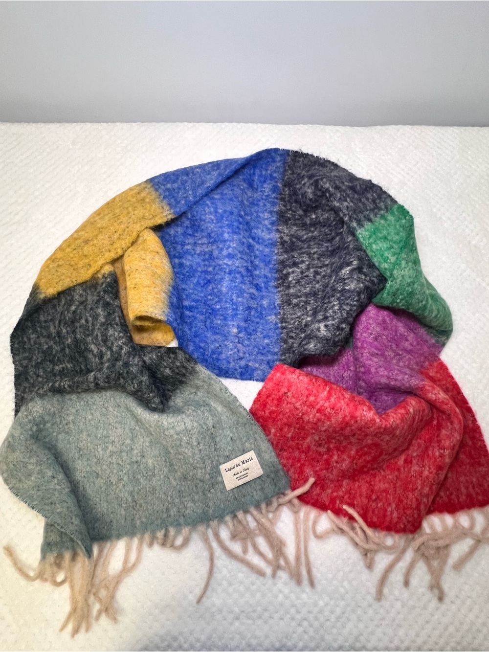 Lapiaf Du Maris Multi-Color Fringe Scarf